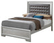 Vella Bed, Silver Champagne, Queen