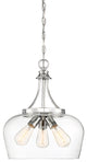 Octave 3-Light Pendant, Polished Chrome