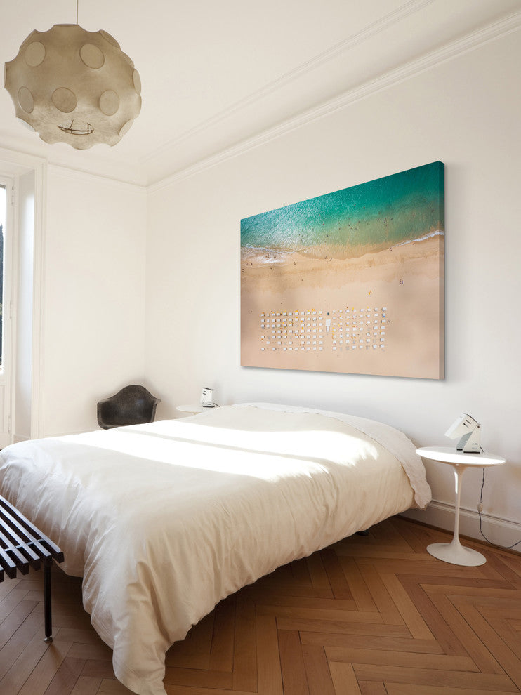 "Beach Goers" Painting Print on Canvas