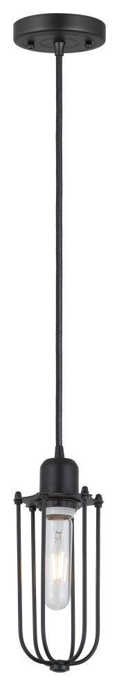 Innovations 900-1P-BK-CE225-BK 1-Light Mini Pendant, Matte Black
