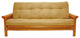 Blazing Needles Vitality 8" Microsuede Full Futon Mattress, Saddle Brown
