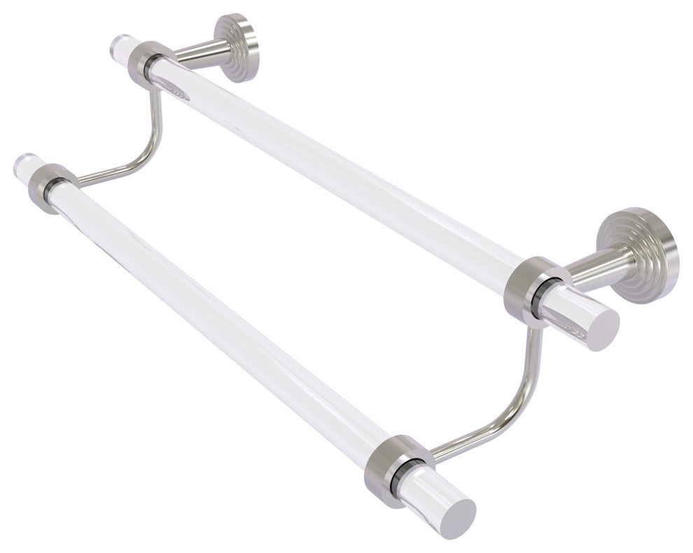 Pacific Beach 24" Double Towel Bar, Satin Nickel