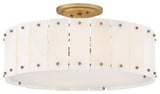 Fredrick Ramond Simone Medium Semi-Flush Mount, Burnished Gold
