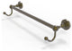 Waverly Place 24" Towel Bar and Integrated Hooks, Antique Brass