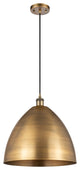 Ballston Dome Mini Pendant, Brushed Brass
