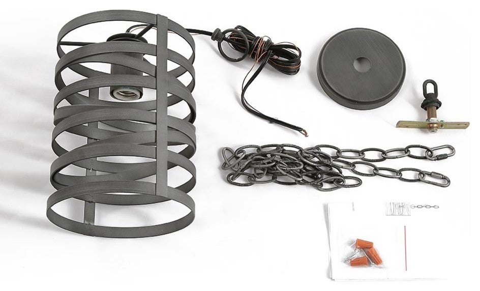 LALUZ 1-Light Pendant Lighting Iron Ceiling Hanging Lights
