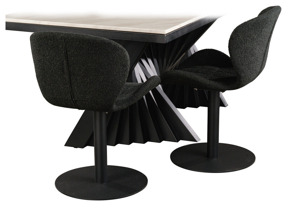 Xander Swivel Chair, Black