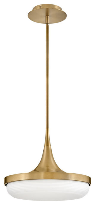 Elsa LED Convertible Pendant, Lacquered Brass