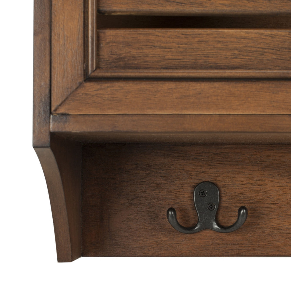 Safavieh Leon Hanging 3 Drawer Wall Rack, Honey
