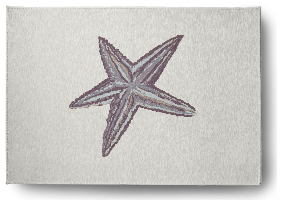 Starfish Nautical Chenille Rug