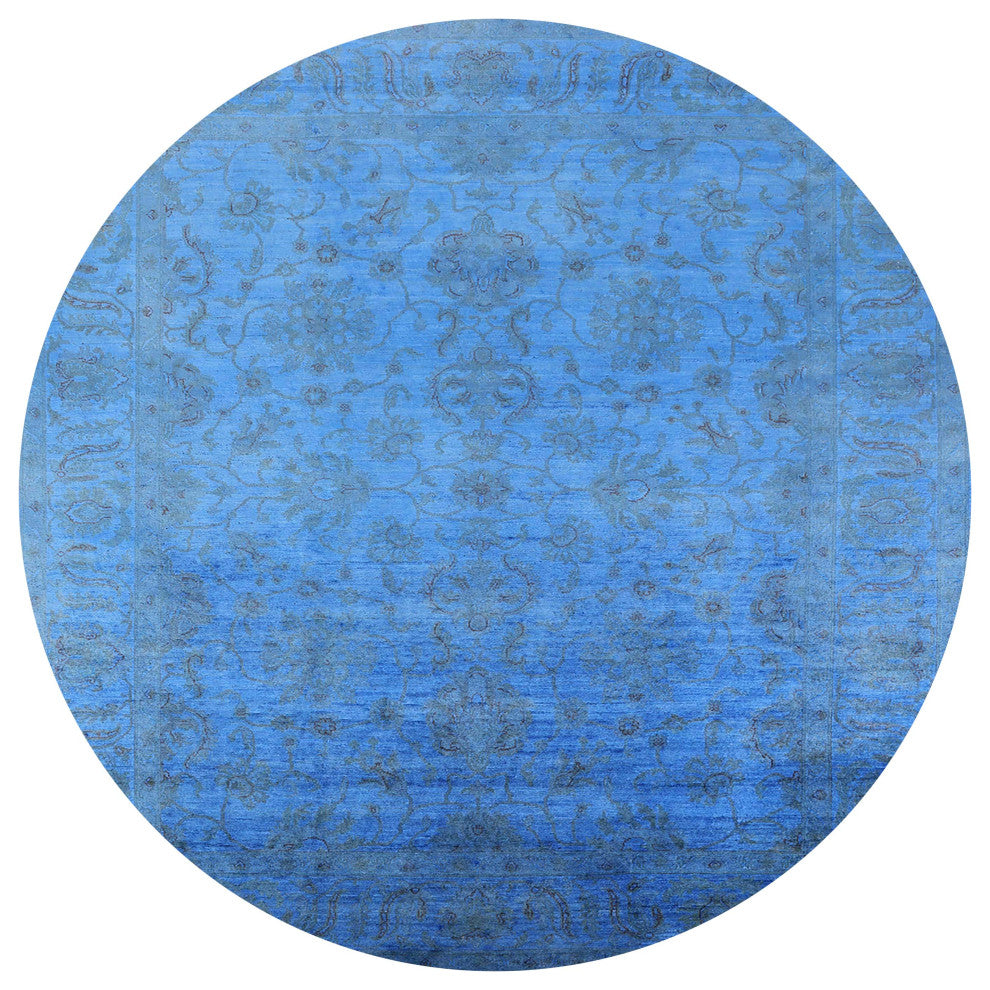 Ahgly Company Indoor Round Mid-Century Modern Area Rugs, 6' Round
