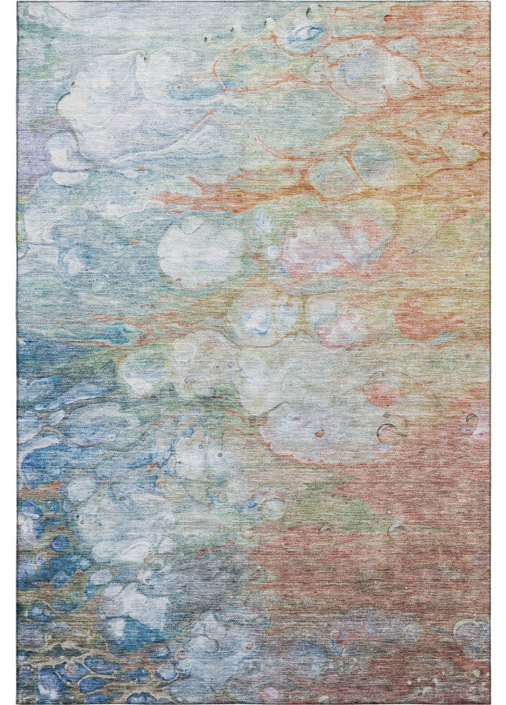 Premium Machine Washable Mayfield AMF698 Coral 3' x 5' Rug