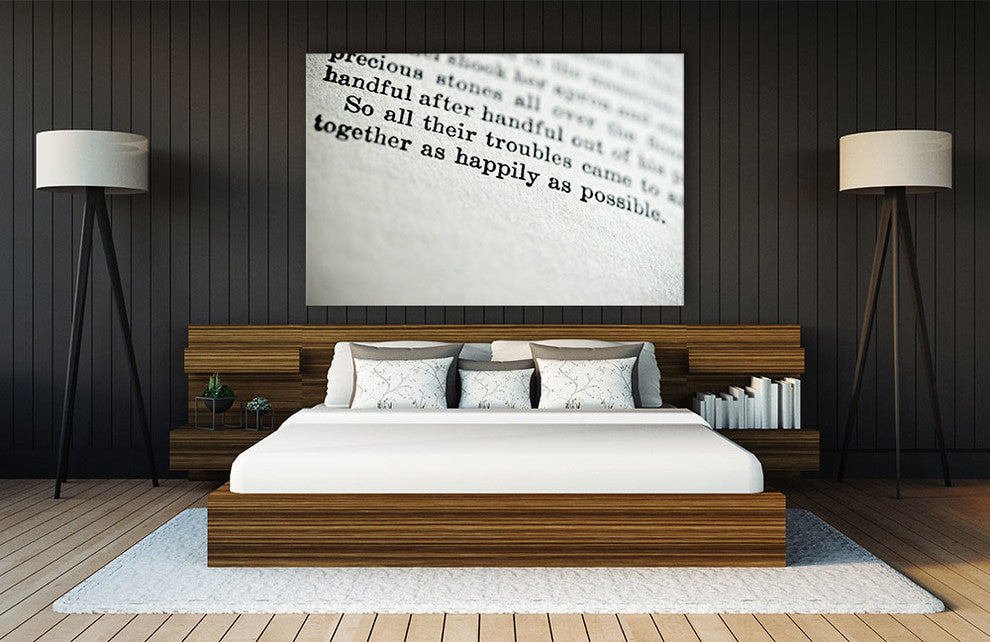 "Happily" Fine Art Canvas Print, 72"x48"