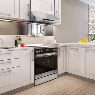 5-Piece, 30" Range and Range Hood, Dishwasher, Refrigerator and Wine Cooler