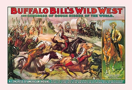 Buffalo Bill: Congress of American Indians- Gallery Wrapped Canvas Art 28" x 42"