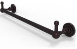 Dottingham 36" Towel Bar with Integrated Hooks, Antique Bronze