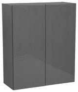 30 x 36 Wall Cabinet-Double Door-with Grey Gloss door