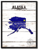 Alaska State Flag Canvas, 13"x17"