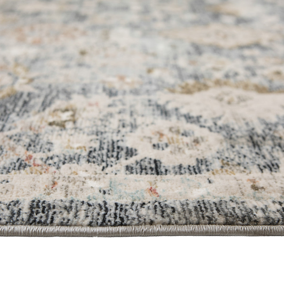 Fairmont Mella Area Rug, Dark Gray, 3'3" x 4'11", Bordered