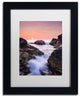 Michael Blanchette 'Hazard Rocks' Art, Black Frame, White Mat, 14x11