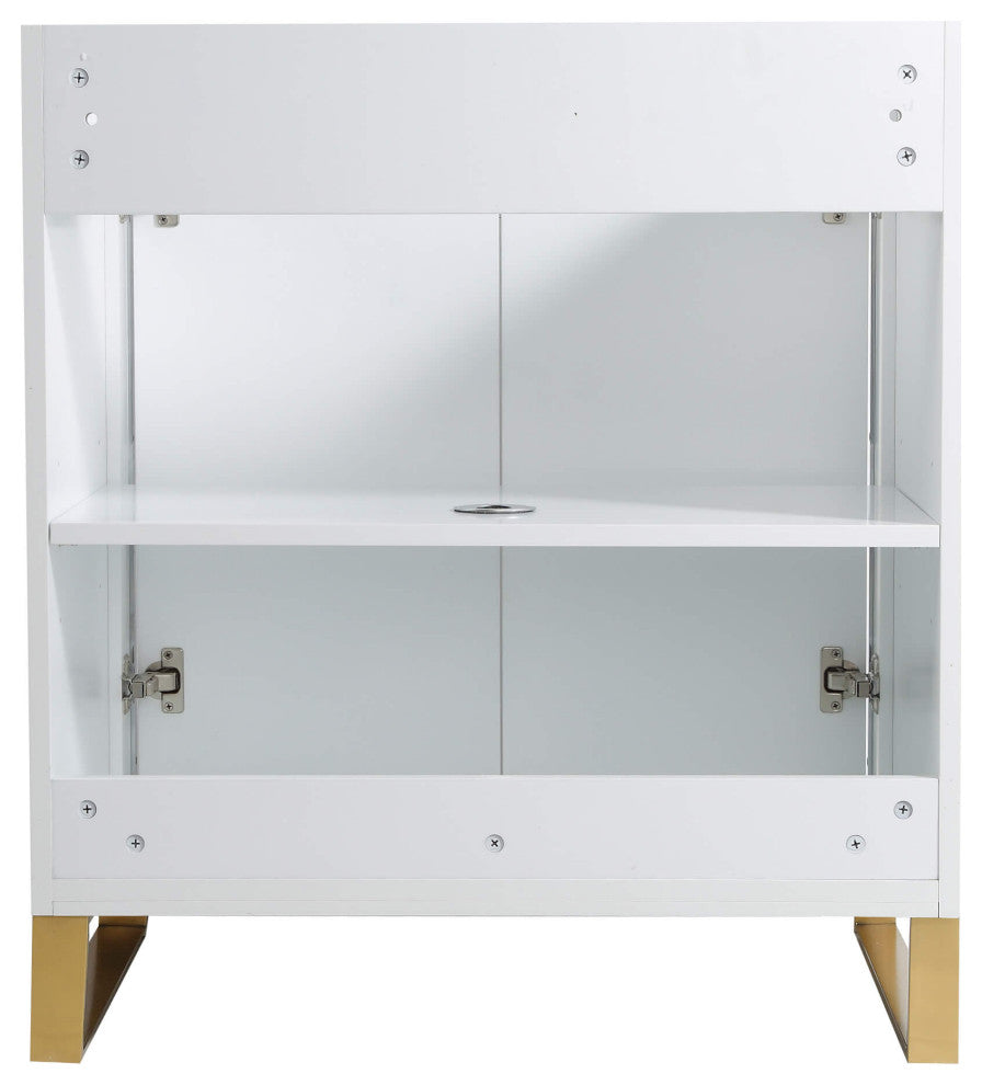 Fine Fixtures Opulence Collection Bathroom Vanity with White Ceramic Sink
