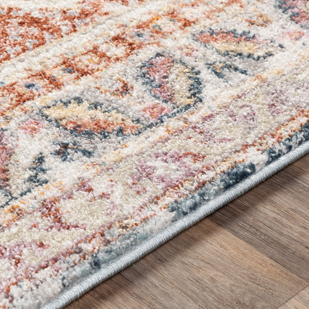 New Mexico NWM-2308 Rustic Rust/Blue 7'10"x10'3" Area Rug
