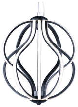 ET2 E21172 Aura 12"W LED Abstract Globe Chandelier - Black