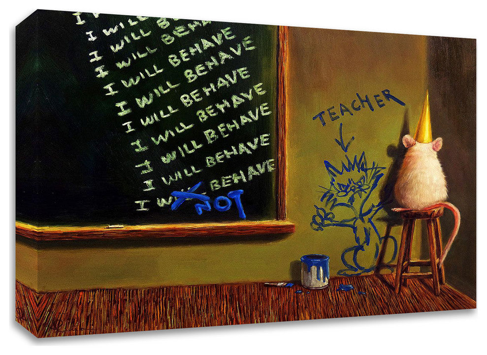 Actions Have Consequences by Lucia Heffernan, Print on Canvas, 32" x 24"