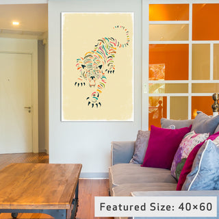 "Tiger" by Jazzberry Blue, 40x26x1.5