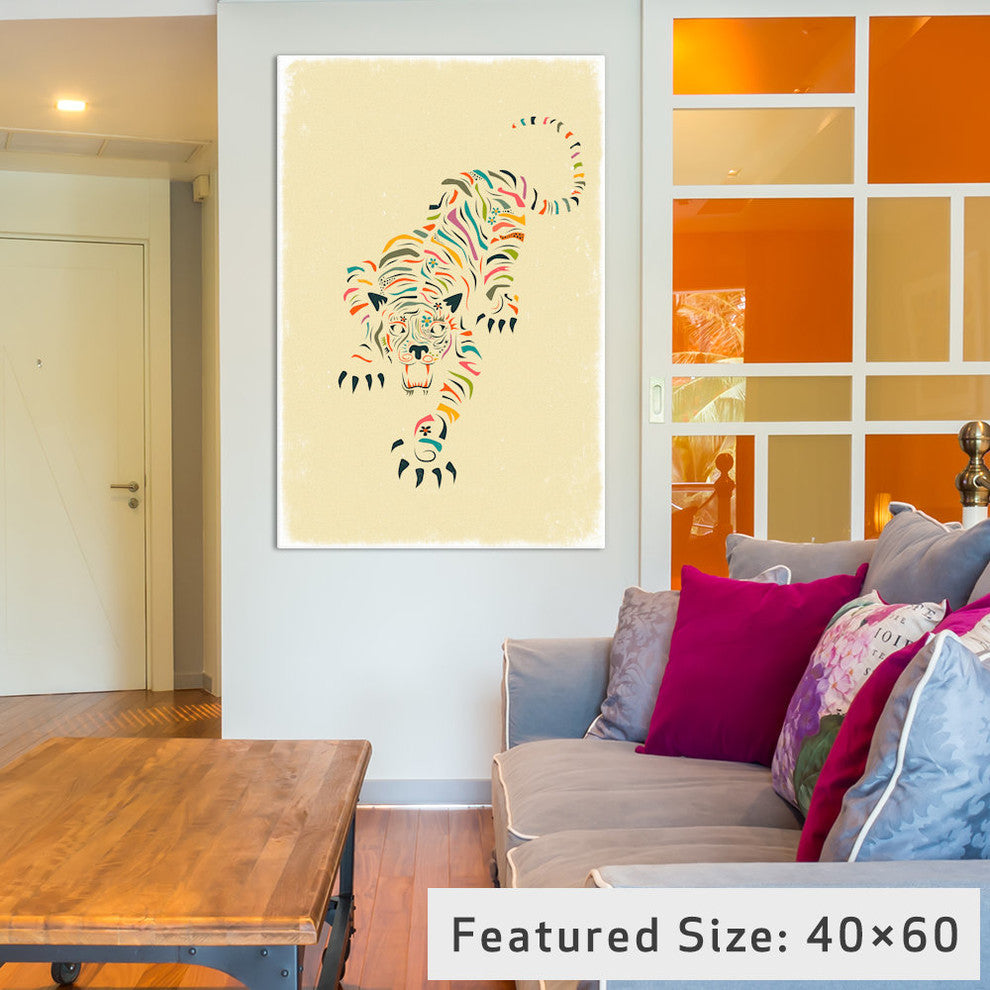 "Tiger" by Jazzberry Blue, 40x26x1.5
