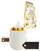 24K Gold Plated Crystal Studded Lamp Shade Night Light With White LED Bulb