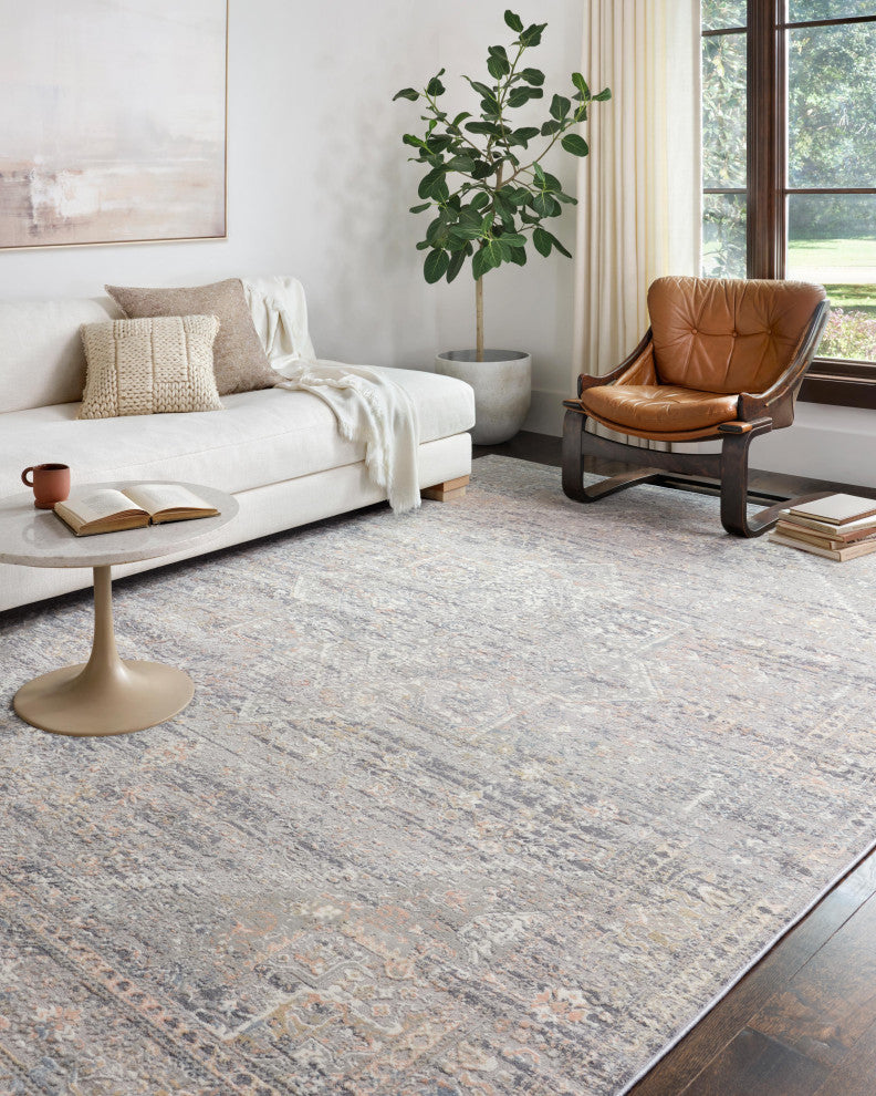 Lucia Rug, Gray/Sunset, 7'9"x10'6"