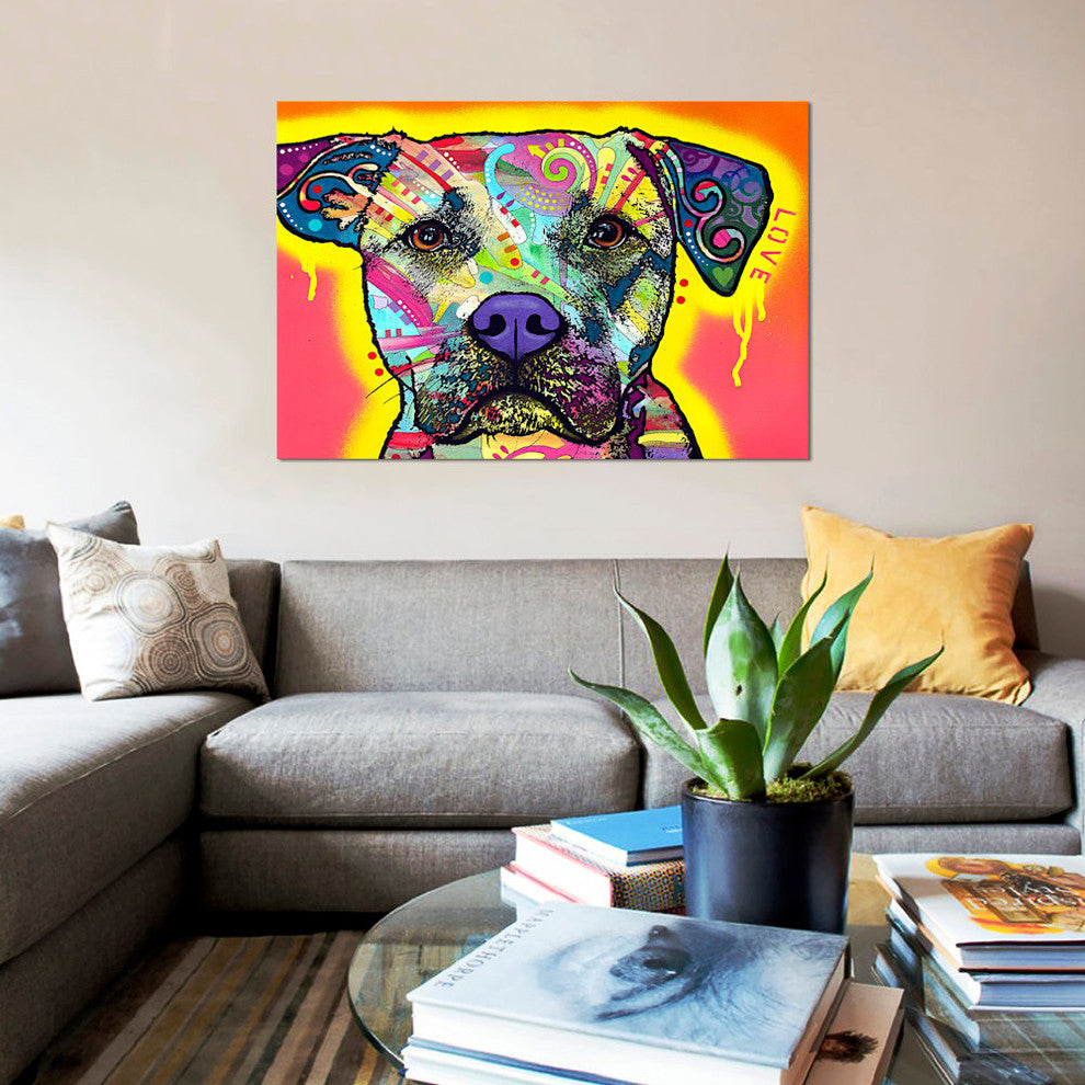 "Drip Love" by Dean Russo, Canvas Print, 40"x26"