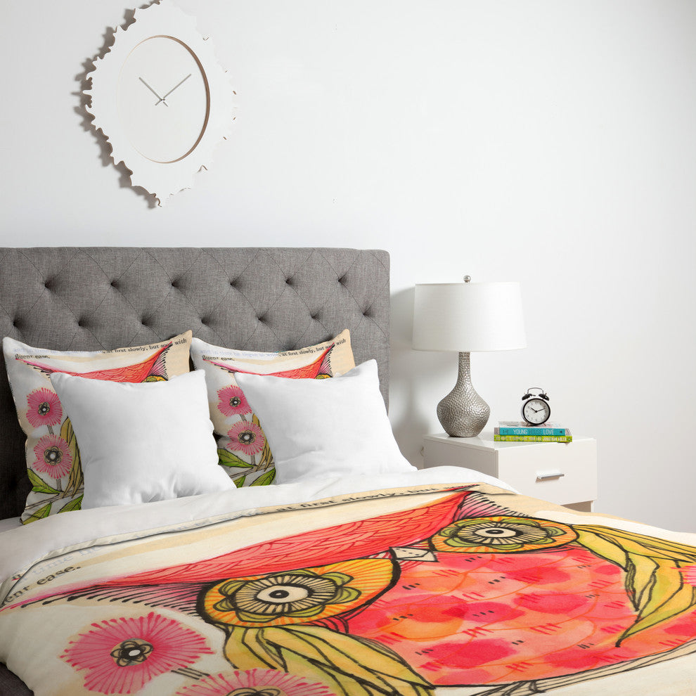 Deny Designs Cori Dantini Miss Goldie Duvet Cover - Lightweight