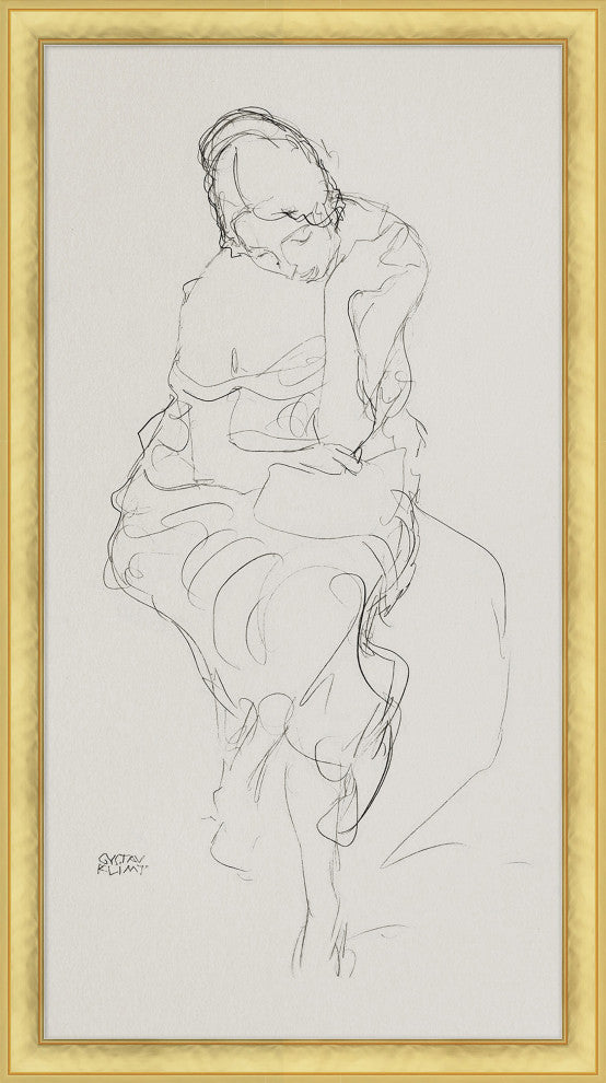 Seated Woman, Giclee Reproduction Artwork