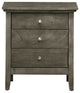 Hammond 3-Drawer Nightstand (26 in. H x 24 in. W x 18 in. D), Gray