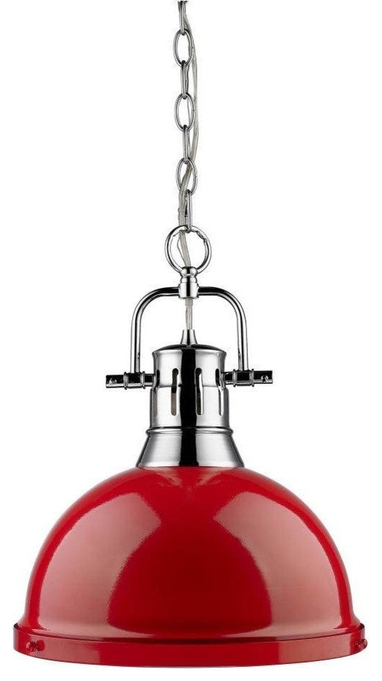 Golden Lighting Duncan Pendant, Chrome