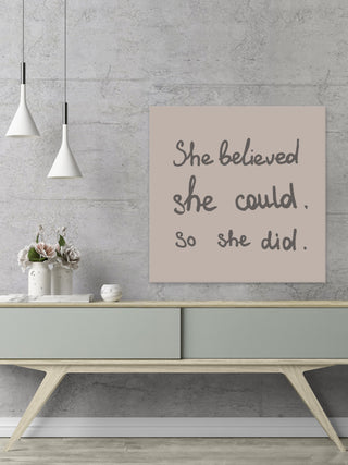 "She Did It" Painting Print on Wrapped Canvas, 48x48