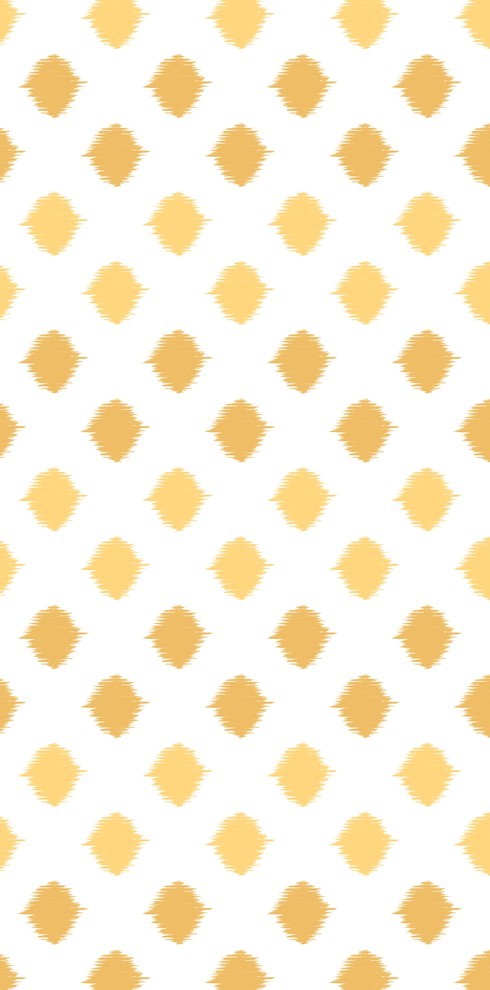 Ikat Dot Stripes Decorative Holiday Print Bath Towel, Yellow