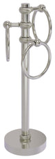 Vanity Top 3 Towel Ring with Twisted Accents, Satin Nickel