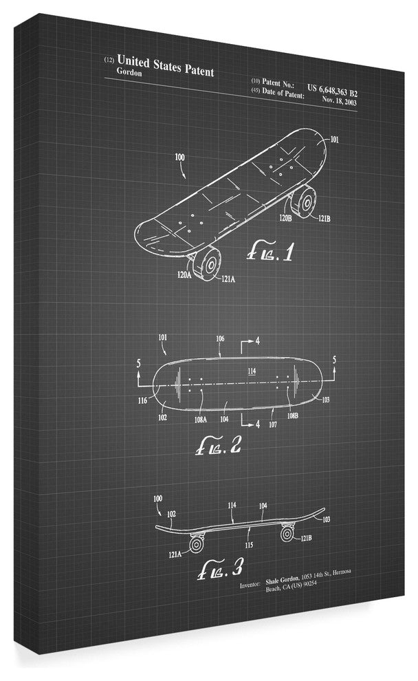 "Skate Board" by Cole Borders, Canvas Art, 47"x35"