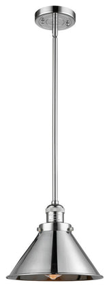 1-Light Briarcliff 10" Mini Pendant, Polished Chrome