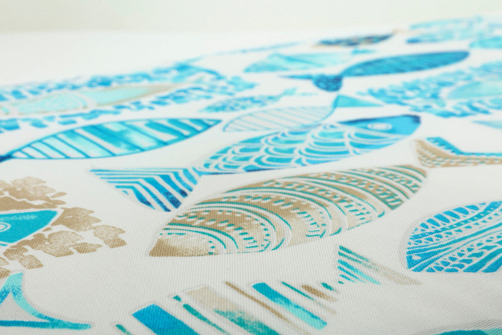 Hooked Seaside Blue Chaise Lounge Cushion