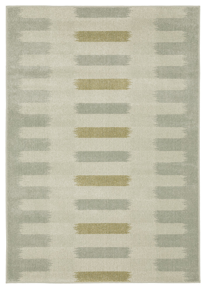 Bastian Abstract Striped Beige/ Grey Indoor Area Rug, Beige, 9'10"x12'10"