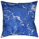 Laural Home Bold Blue Marble I 18" X 18" Indoor Decorative Pillow