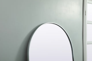 Metal Frame Arch Full Length Mirror 32X76 Inch, Silver