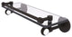 Clearview 16" Gallery Rail Glass Shelf with Twisted Accents, Oil Rubbed Bronze