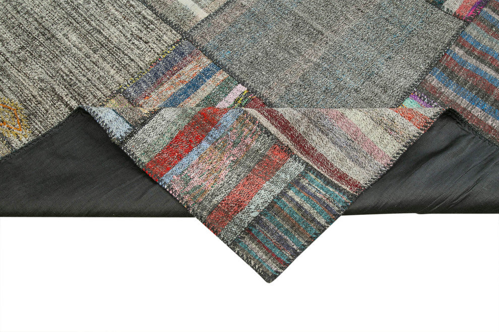 Rug N Carpet - Handmade Anatolian 10' 9'' x 13' 4'' Unique Patchwork Kilim Rug