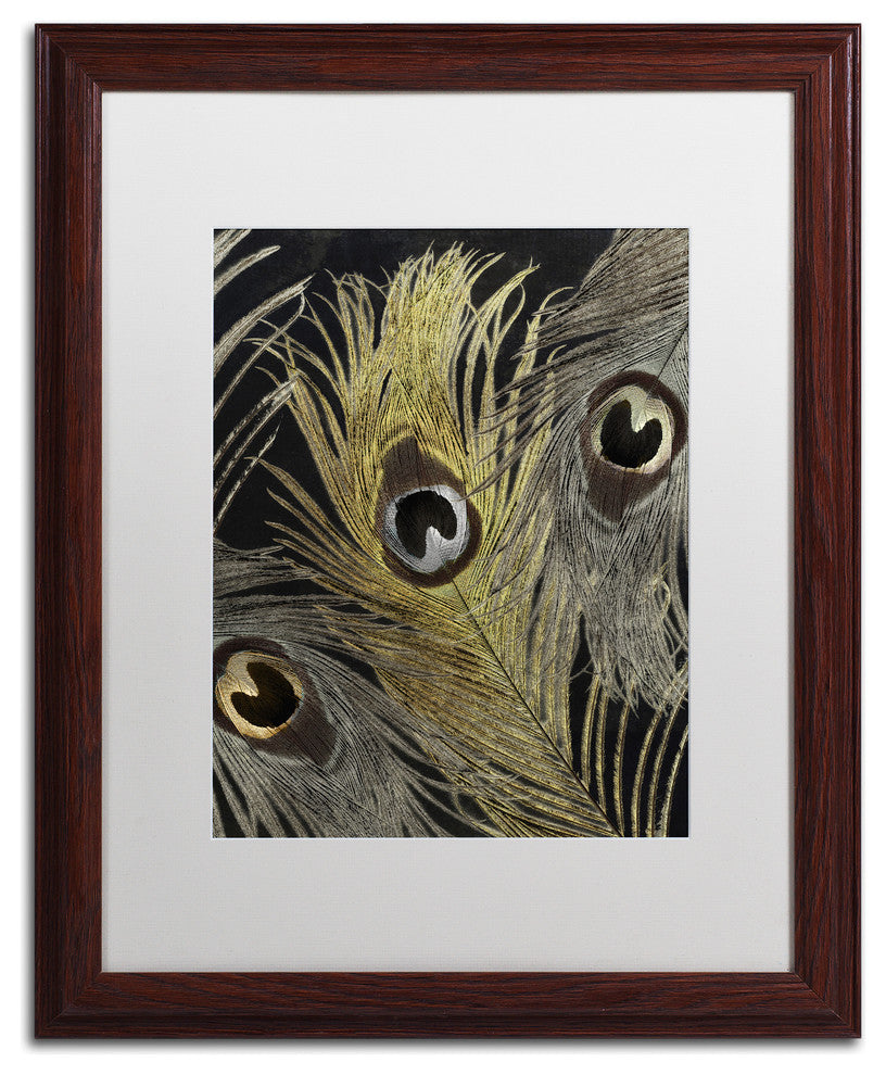 Color Bakery 'Feather Fashion II', Wood Frame, White Mat, 16x20