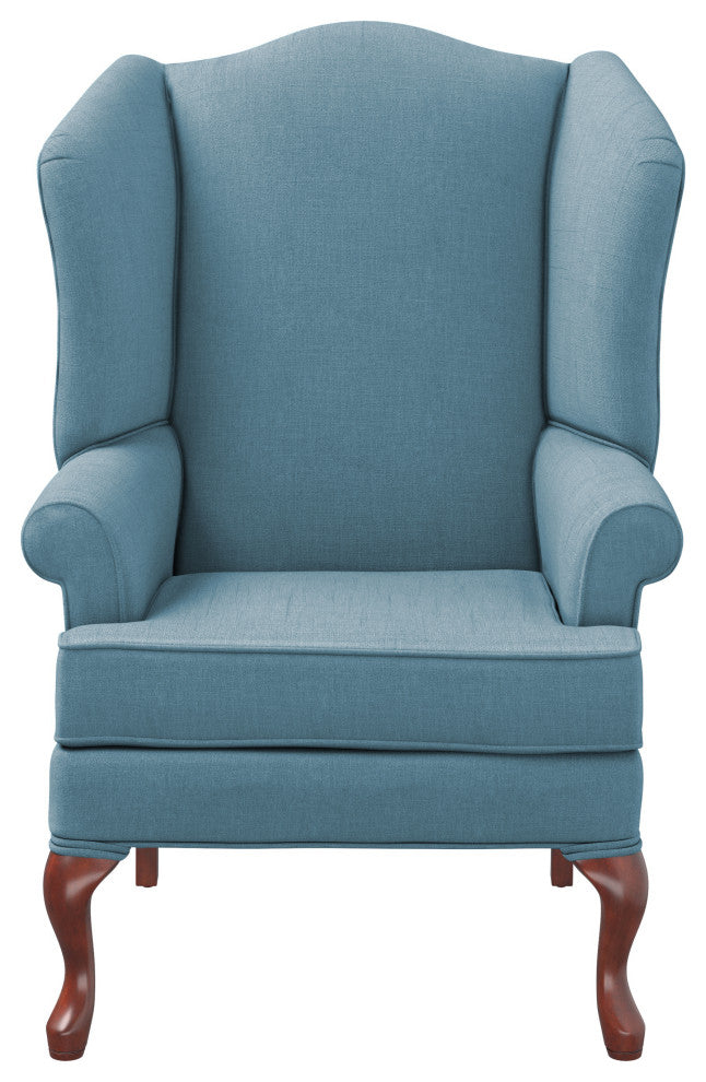 Erin Wingback Chair, Blue